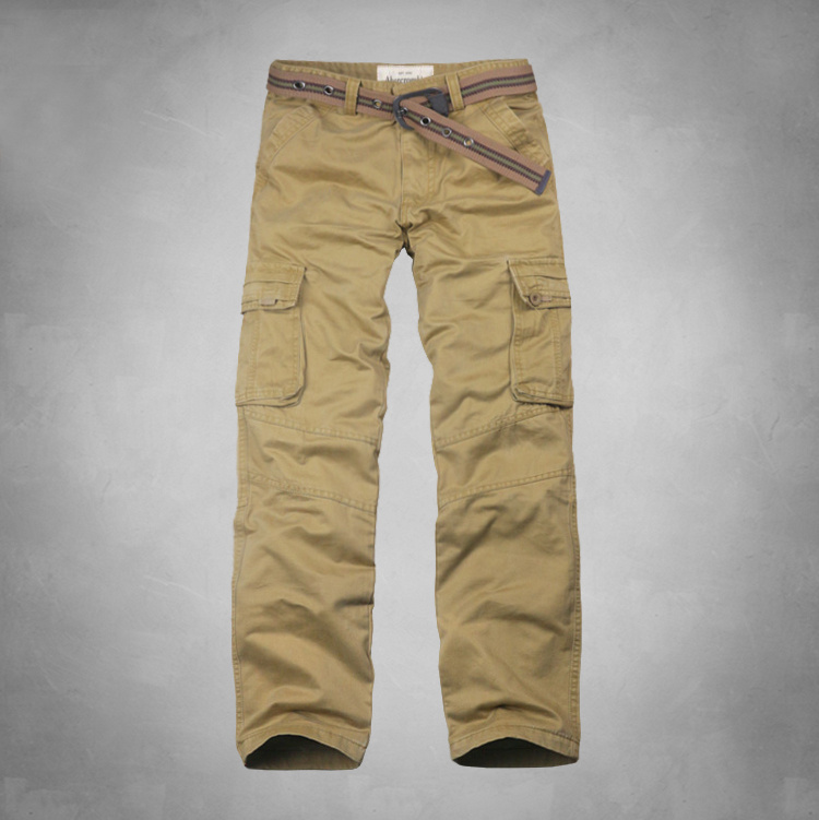Abercrombie Fitch Hombres Chinos Pantalones Con Cinturón AF7436